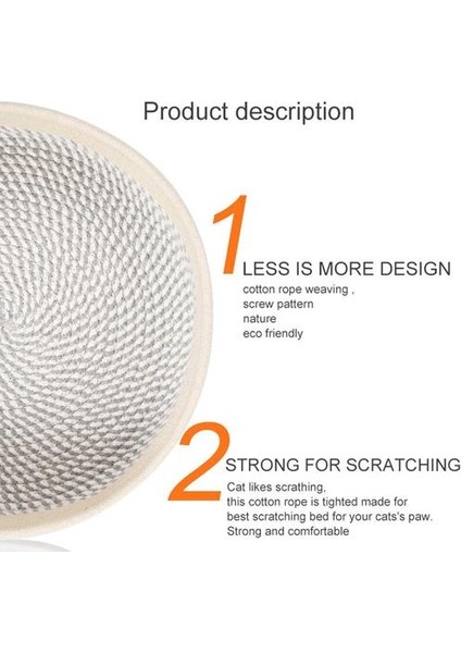 2 1 Yuvarlak Kedi Scratcher Yatak Yastık Sepeti Pamuk Dayanıklı Kedi Kıyafetleri ve Yataklar Için Kediler Köpek Scratch Board Pad Mobilya ve çizikler (Yurt Dışından)