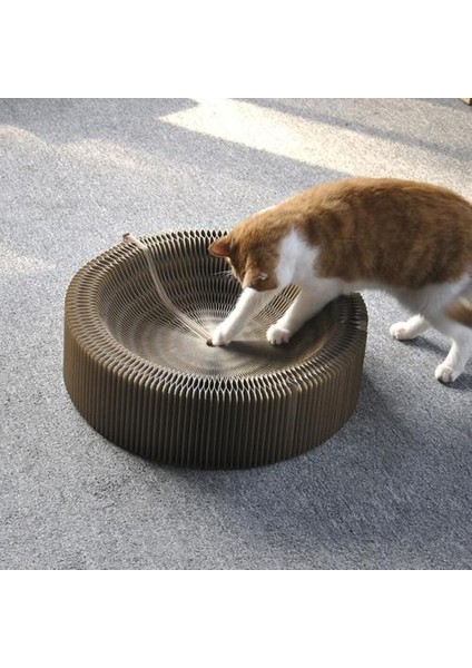 Kediler Scratcher Tahtası Kedi Oluklu Kağıt Oyuncaklar Kurulu Yavru Scratcher Giymek Direnç Çizik Yuva Ovalar Pet Malzemeleri | Mobilya ve çizikler (Yurt Dışından) fırsatları