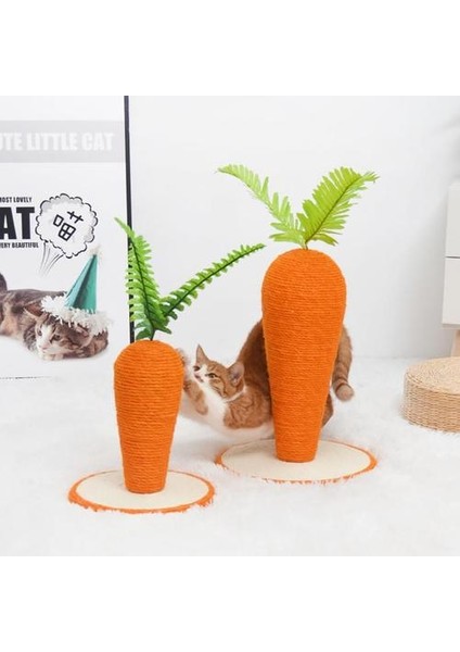 Yeni Sisal Kedi Tırmalamak Sütun Turp Şekli Pet Malzemeleri Kedi Tırmanma Sütun Kedi Oyuncak Taşlama Pençeleri (Yurt Dışından) fırsatları