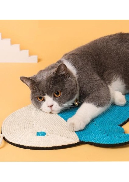 Kedi Tırmalamak Mat Doğal Sisal Keçe Dayanıklı Kedi Scratcher Kaktüs Şeklindeki Sisal Tırmalamak Pedi | Mobilya ve çizikler (Yurt Dışından) fiyatları
