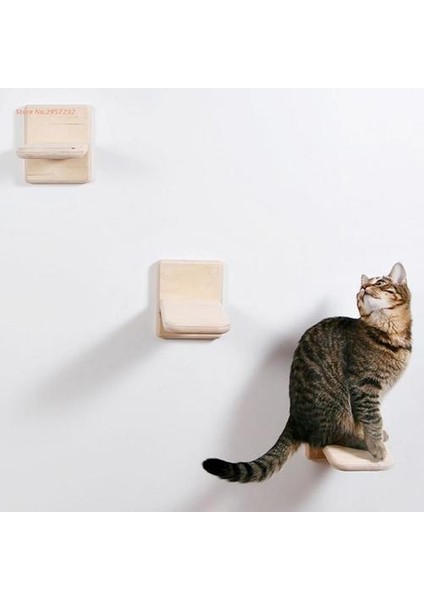 1 Adet Kedi Scratcher Merdiven Duvar Montaj Tırmanma Raf Pet Kedi Yaratıcı Kitten Oyuncaklar | Mobilya ve çizikler (Yurt Dışından)