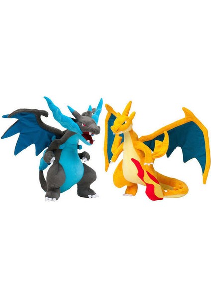 2 Adet Xy Charizard Mage Evrimi Ejderha Peluş Oyuncak Bebek 23 cm (Yurt Dışından)