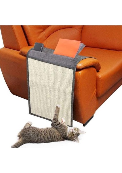Kedi Tırmalamak Mat Sisal Kanepe Koruyucu Kedi Scratcher Oyuncak Depolama Cep Uzaktan Kumanda Tutucu Çanta Kanepe Kapak Koruyucu | Mobilya ve çizikler (Yurt Dışından) modelleri