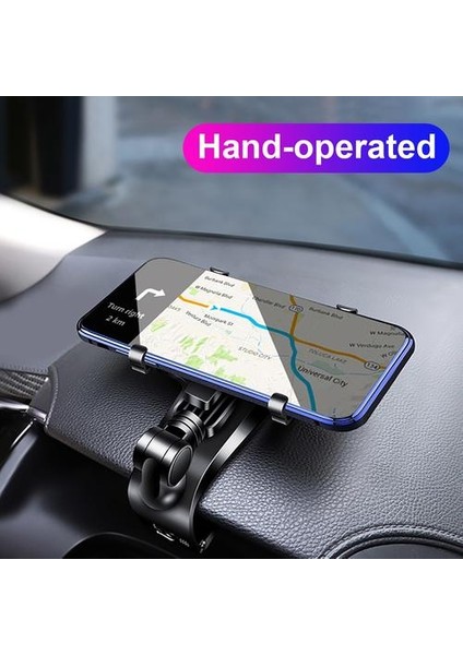 Evrensel Araba Telefonu Tutucu 1440 Derece Pano Cep Telefonu Dağı Çok Fonksiyonlu Güneş Visor Ayna Gps Araç Raf Tutucu Braketi | Telefon Tutucular ve duruş (Yurt Dışından) modelleri