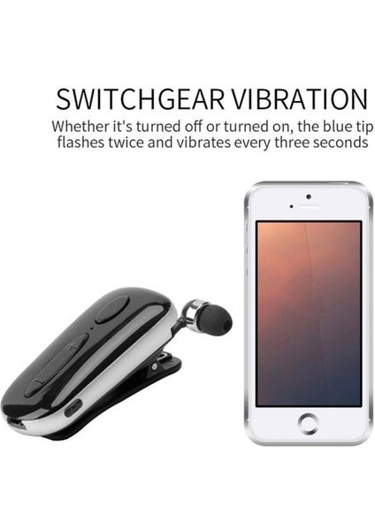 Stereo Kablosuz Bluetooth Uyumlu Kulaklık Aramaları Titreşim Giymek Hatırlatıcı Klip Sürücüsü Auriculares Kulaklık Telefon Için | Bluetooth Kulaklık ve kulaklıklar (Yurt Dışından)