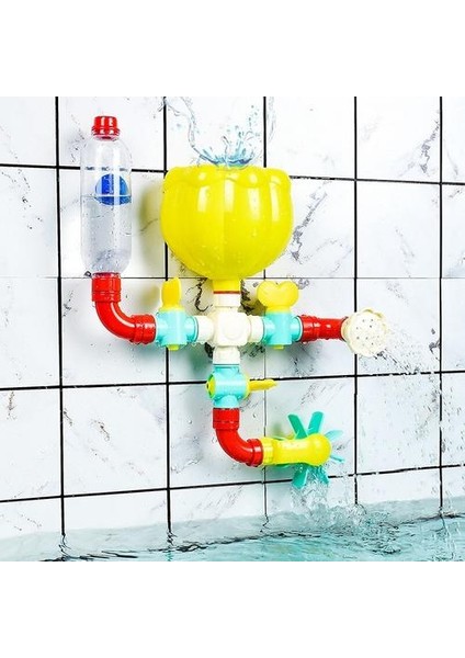 Bebek Banyo Oyuncakları Çocuk Banyo Duş Başlığı Oyuncaklar Dıy Blokları Su Borusu Musluk Eğitim Yel Değirmeni Oyuncak Vantuzlu | Banyo Oyuncak (Yurt Dışından) fiyatları
