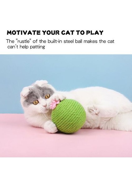 Kedi Scratcher Tırmanma Ağacı Sisal Topu Tırmanma Sevimli Yeşil Kaktüs Tasarım Çiçekler Isırıl Dayanıklı Komik Oynama Oyuncaklar Kitten Için | Mobilya ve çizikler (Yurt Dışından) fiyatları