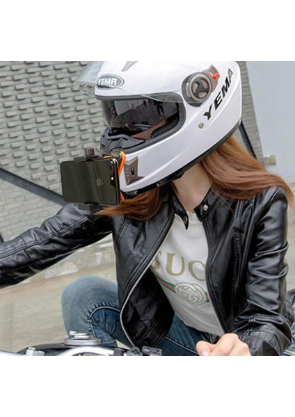 Motosiklet Kask Çene Cep Telefonu Sahipleri Standları Moto Djı Dağ Köpek Eylem Kamera Kaydedici Ride Montaj Standı Tutucu | Telefon Sahipleri ve duruş (Yurt Dışından)