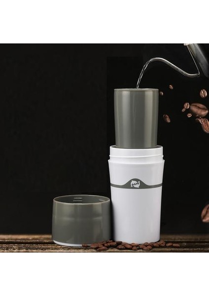 Taşınabilir Damla Kahve Makinesi Fransız Basın Seyahat Kupa Brewer Tüm Doldurulabilir K Cups ile Uyumlu Kafaları Açık ve Ofis Moka Tencere | Kahve Kapları (Yurt Dışından)