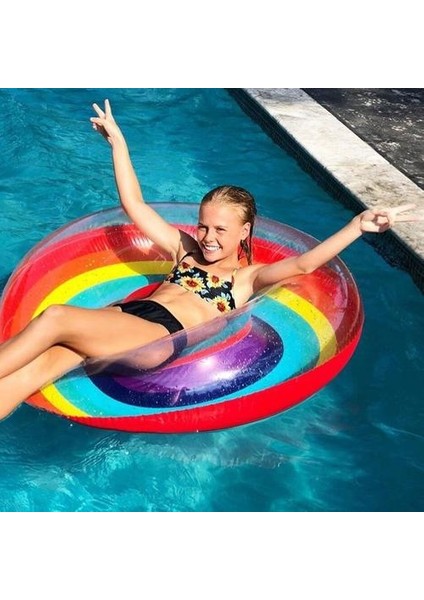 120 cm Şişme Yetişkin Çocuk Yüzme Halkası Şişme Havuz Yetişkin Çocuklar Için Şişme Şamandıra Çember Sıcak Satış Plaj | Yüzme Yüzükleri (Yurt Dışından)