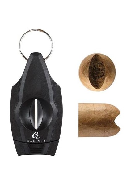 Puro V Kesici Bıçak Plastik Keskin Sigara Aksesuarları Tütün Giyotin Puro V Kesim Puro Kesici Makas Hediye | Puro Aksesuarları (Yurt Dışından)