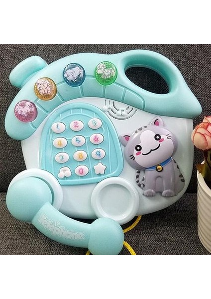 Çocuk Karikatür Çok Fonksiyonlu Oyuncak Telefon Bulmaca Erken Eğitim Ses ve Hafif Müzik Şarj Simülasyon Telefon Oyuncak | Oyuncak Telefonları (Yurt Dışından)