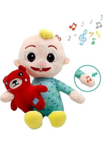 Çocuk Cocomelon Jj Boy Sarılmak Ayı Müzikal Oyuncak Peluş Doldurulmuş Bebek Müzik Hediye Oyna (Yurt Dışından)