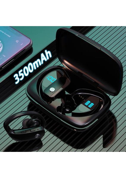LED Ekran Bluetooth Kulaklık Kablosuz Kulaklıklar Stereo Şarj Kutusu Kulakiçi Spor Gaming Kulaklık Telefon Için | Bluetooth Kulaklık ve kulaklıklar (Yurt Dışından) fiyatları