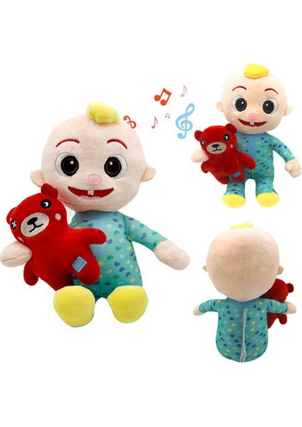 Cocomelon Jj Boy Hug Ayı Müzikal Peluş Oyuncak - Renkli (Yurt Dışından)