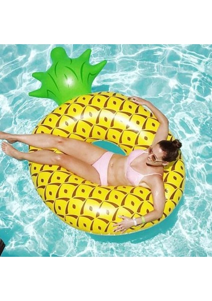 Şişme Havuz Ananas Yüzme Daire Dayanıklı Yüzme Halkası Havuz Şamandıra Havuz Oyuncakları Havuz Parti Yüzme Havuzları Aile Yetişkin | Yüzme Yüzükleri (Yurt Dışından)