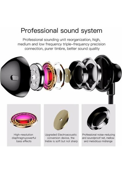 Stereo Kulak Kulaklık Kulaklıklar Kablolu Kontrol Bas Ses Kulaklıklar Için Kulaklıklar | Telefon Kulaklık ve kulaklıklar (Yurt Dışından) modelleri