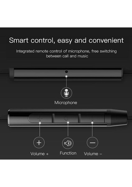 Stereo Kulak Kulaklık Kulaklıklar Kablolu Kontrol Bas Ses Kulaklıklar Için Kulaklıklar | Telefon Kulaklık ve kulaklıklar (Yurt Dışından) fırsatları