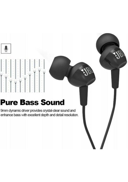 Stereo Kablolu Kulaklıklar Derin Bas Müzik Spor Kulaklık Mic ile Kulak Kulakiçi | Telefon Kulaklık ve kulaklıklar (Yurt Dışından) fırsatları