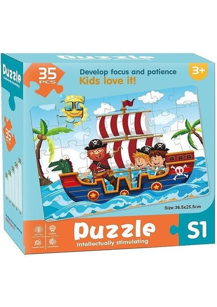 (35 Adet Korsan Bulmaca) Çocuğun Erken Eğitim Bulmaca Oyuncaklar 3 Yaşındaki ve 5 Yaşındaki Bebekler Için Uygundur. (Yurt Dışından)