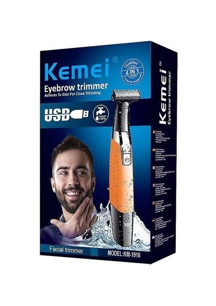 Yıkanabilir Angele Vücut Tıraş Makinesi Yüz Elektrikli Tıraş Makinesi Erkekler Için Kenar Jilet Adam Saç Temizleme Tıraş Makinesi Sakal Tıraş Makinesi USB Şarj (2 Blade Set Ekle) (Yurt Dışından)