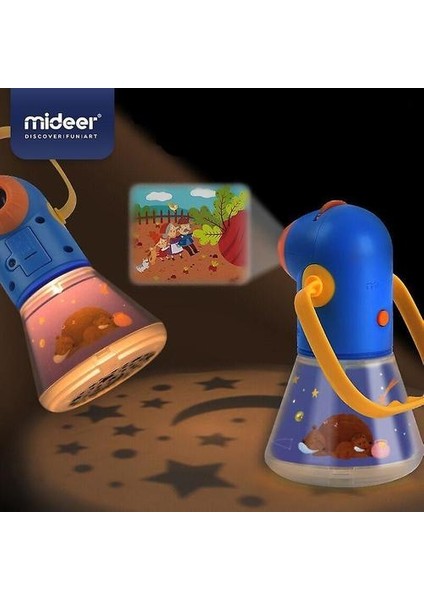 Mideer Çocuk Projeksiyon Gece Lambası - Mor (Yurt Dışından)