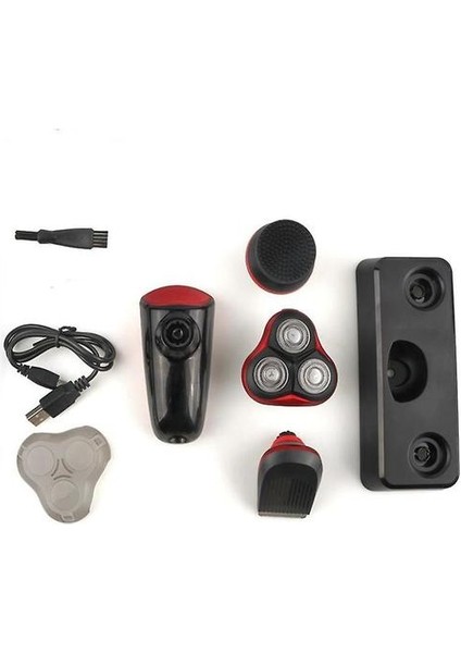 Elektrikli Kel Kafa Tıraş Makinesi Razor 3D Sakal Giyotin Adam Bakım Kiti Kafatası Clipper Kendini Bıkma Saç Kesimi Tıraş Makinesi Erkekler Için Kesim (Ingıltere Fişi) (Yurt Dışından)
