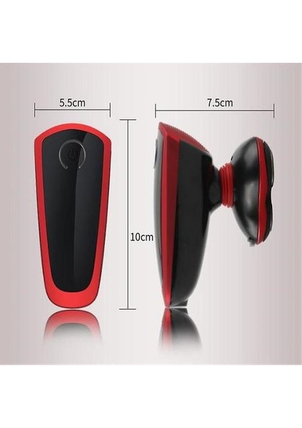 Elektrikli Kel Kafa Tıraş Makinesi Razor 3D Sakal Giyotin Adam Bakım Kiti Kafatası Clipper Kendini Bıkma Saç Kesimi Tıraş Makinesi Erkekler Için Kesim (Ingıltere Fişi) (Yurt Dışından)