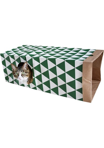 Katlanabilir Kedi Karton Tünel Geçiş Delme Oyuncak (Yurt Dışından)