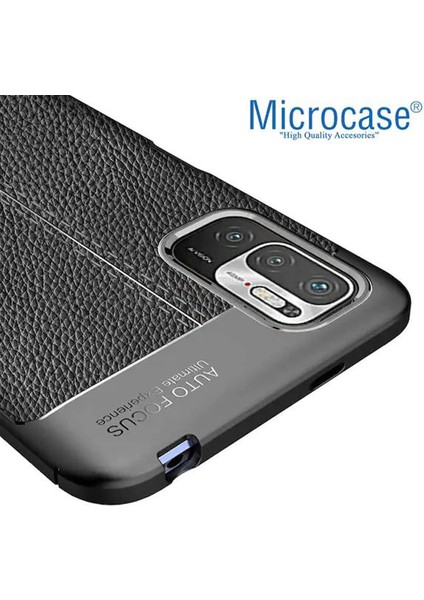 Xiaomi Redmi Note 11 Se Leather Tpu Silikon Kılıf - Siyah