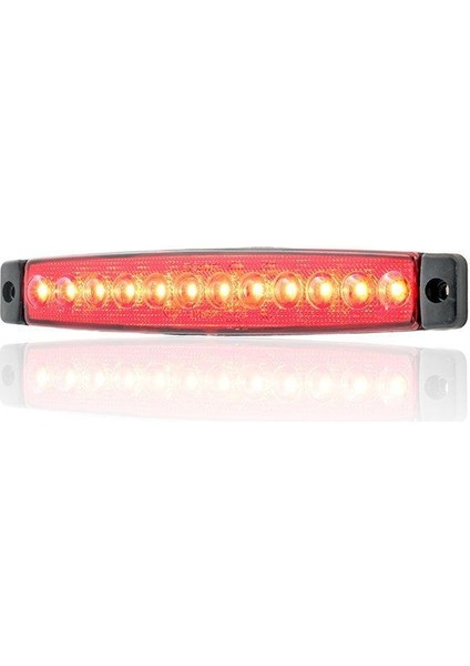 24V Üniversal Parmak 12 LED Basamak Kırmızı SBC24R12 fırsatları