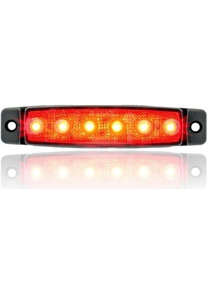 6 Ledli 3'lü Set Parmak LED 24V Kırmızı SBB24R6-3