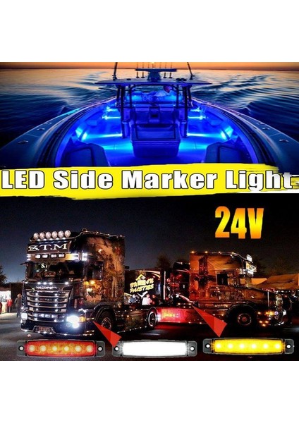 6 Ledli 3'lü Set Parmak LED 24V Kırmızı SBB24R6-3