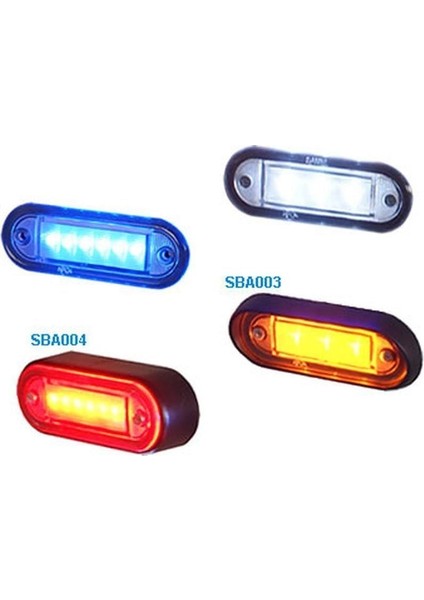 Aydınlatma Basamak 12V 6 Ledli Beyaz SBA12W6