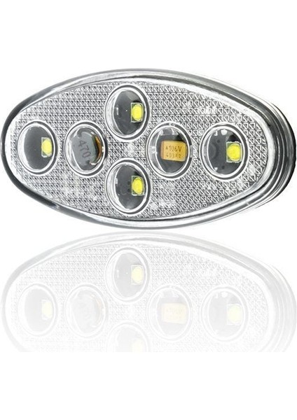 Animasyonlu 12-24V Universal Elips 4 Led Dış Makan Uyumlu Beyaz SBEF4W modelleri