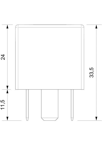 Mini Röle 24 Volt 30 Amper 4 Uçlu Braketli SR2443A