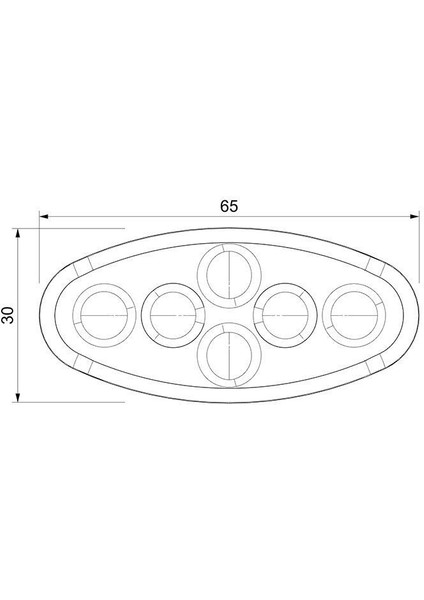 12V Elips 6 LED Dış Mekan Uyumlu Beyaz SBE12W6 indirimleri
