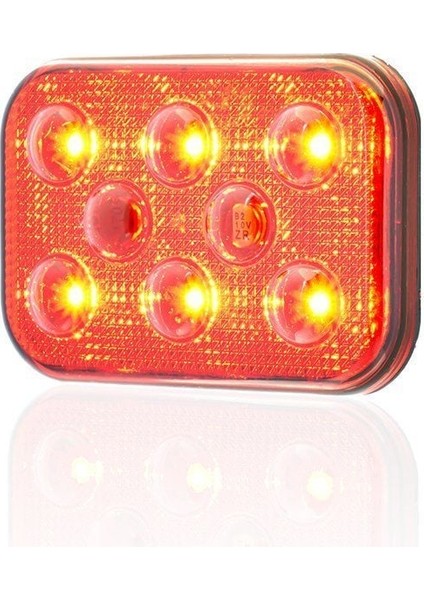 24V Kare 6 LED Dış Makan Uyumlu Kırımızı SBD24R6 fırsatları