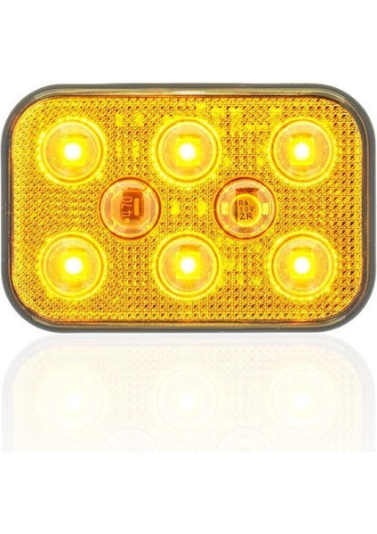 Aydınlatma 24V 6 Ledli Sarı Dış Mekan Uyumlu Kare SBD24Y6
