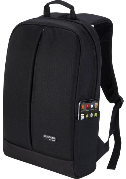 BP-Z200-WL600 Mouse -15.6" Su Geçirmez Kumaş Laptop ,notebook Sırt Çantası Siyah+Kablosuz Mouse