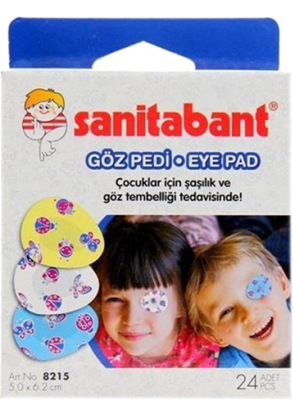 Çocuk Göz Pedi Kapama Bandı 24 Adet