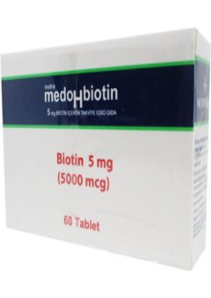 Medohbiotin Biotin 5 Mg 60 Tablet