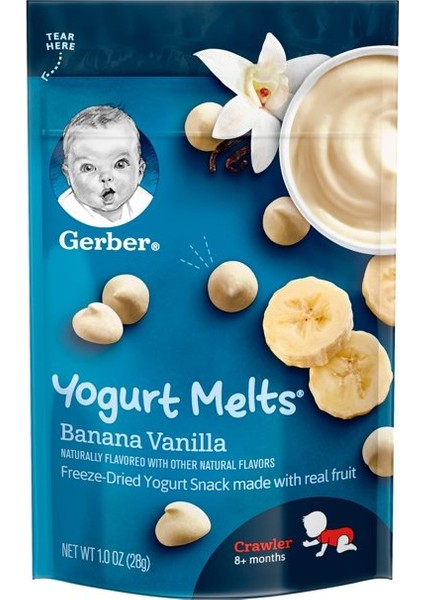 Yogurt Melts Banana Vanilla Atıştırmalık 28 Gr.