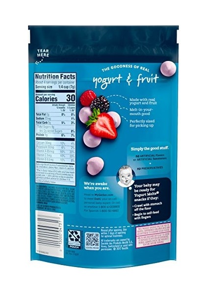 Yogurt Melts Mixed Berries Atıştırmalık 28 Gr. fiyatları