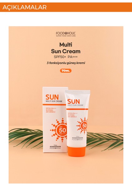 Sun Yapışkan His Bırakmayan Leke Karşıtı Spf 50+ Güneş Kremi