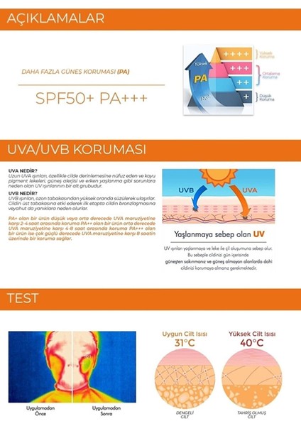 Sun Yapışkan His Bırakmayan Leke Karşıtı Spf 50+ Güneş Kremi