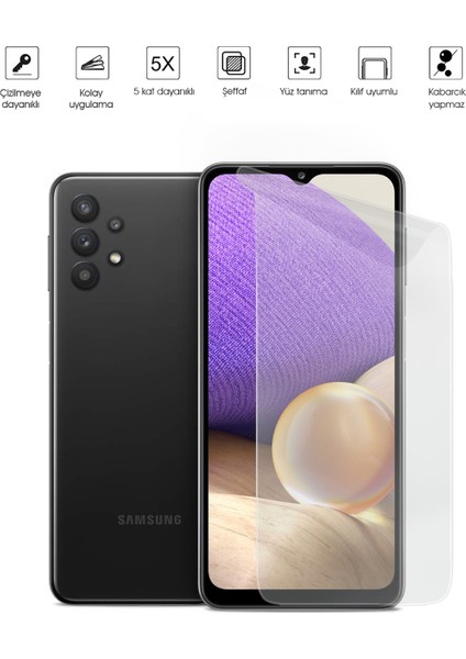 Samsung Galaxy A32 5g Ekran Koruyucu Tam Kaplayan Esnek Kırılmaz Nano Temperli