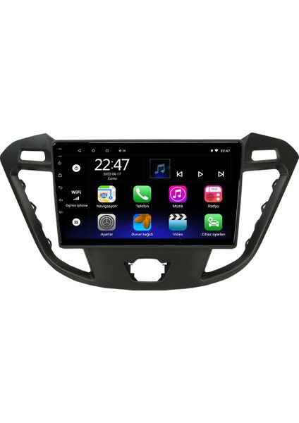 Ford Transit Custom Android 12 Kablosuz Carplay Navigasyon Multimedya Ekran Teyp - MY-0609W-FORD Transit Custom