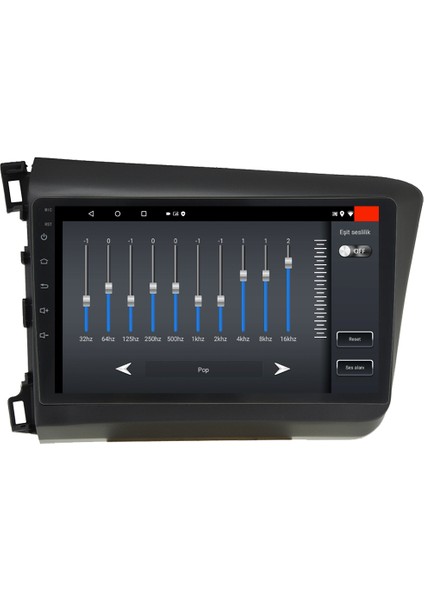 Honda Civic Fb7 Android 12 Kablosuz Carplay Navigasyon Multimedya Ekran Teyp - MY-0609W-HONDA Civic Fb7