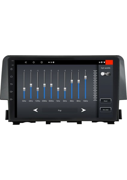 Honda Civic Fc5 Android 12 Kablosuz Carplay Navigasyon Multimedya Ekran Teyp - MY-0609W-HONDACİVİC Fc5